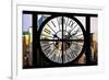 Giant Clock Window - View on the New York City - Garmen District-Philippe Hugonnard-Framed Photographic Print