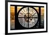 Giant Clock Window - View on the New York City - Harlem-Philippe Hugonnard-Framed Photographic Print