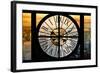 Giant Clock Window - View on the New York City - Harlem-Philippe Hugonnard-Framed Photographic Print