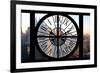 Giant Clock Window - View on the New York City - Manhattan at Sunset-Philippe Hugonnard-Framed Photographic Print