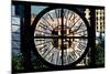 Giant Clock Window - View on the New York City - Manhattan Building-Philippe Hugonnard-Mounted Photographic Print