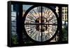 Giant Clock Window - View on the New York City - Manhattan Building-Philippe Hugonnard-Framed Stretched Canvas