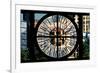 Giant Clock Window - View on the New York City - Manhattan Building-Philippe Hugonnard-Framed Photographic Print