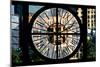 Giant Clock Window - View on the New York City - Manhattan Building-Philippe Hugonnard-Mounted Photographic Print