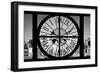Giant Clock Window - View on the New York City - Manhattan Skyline-Philippe Hugonnard-Framed Photographic Print