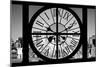 Giant Clock Window - View on the New York City - Manhattan Skyline-Philippe Hugonnard-Mounted Photographic Print