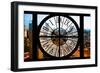 Giant Clock Window - View on the New York City - Manhattan-Philippe Hugonnard-Framed Photographic Print