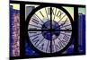 Giant Clock Window - View on the New York City - Midtown Manhattan-Philippe Hugonnard-Mounted Photographic Print