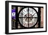 Giant Clock Window - View on the New York City - NYU-Philippe Hugonnard-Framed Photographic Print