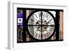 Giant Clock Window - View on the New York City - NYU-Philippe Hugonnard-Framed Photographic Print