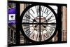 Giant Clock Window - View on the New York City - NYU-Philippe Hugonnard-Mounted Photographic Print