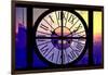 Giant Clock Window - View on the New York City - Sunlight-Philippe Hugonnard-Framed Photographic Print