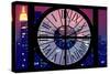 Giant Clock Window - View on the New York City - The New Yorker-Philippe Hugonnard-Stretched Canvas
