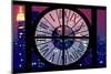 Giant Clock Window - View on the New York City - The New Yorker-Philippe Hugonnard-Mounted Photographic Print