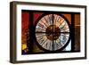 Giant Clock Window - View on the New York City - Times Square by Night-Philippe Hugonnard-Framed Photographic Print