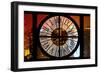 Giant Clock Window - View on the New York City - Times Square by Night-Philippe Hugonnard-Framed Photographic Print