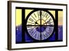 Giant Clock Window - View on the New York City - Yellow Sunset-Philippe Hugonnard-Framed Photographic Print