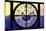 Giant Clock Window - View on the New York City - Yellow Sunset-Philippe Hugonnard-Mounted Photographic Print