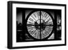 Giant Clock Window - View on the New York Skyline at Dusk-Philippe Hugonnard-Framed Photographic Print