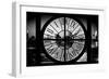 Giant Clock Window - View on the New York Skyline at Dusk-Philippe Hugonnard-Framed Photographic Print