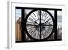 Giant Clock Window - View on the New York Skyscrapers-Philippe Hugonnard-Framed Photographic Print