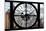 Giant Clock Window - View on the New York Skyscrapers-Philippe Hugonnard-Mounted Photographic Print