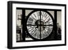 Giant Clock Window - View on the New York with the Empire State Building in Winter III-Philippe Hugonnard-Framed Premium Photographic Print