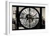 Giant Clock Window - View on the New York with the Empire State Building in Winter III-Philippe Hugonnard-Framed Premium Photographic Print