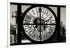 Giant Clock Window - View on the New York with the Empire State Building in Winter III-Philippe Hugonnard-Framed Photographic Print