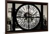 Giant Clock Window - View on the New York with the Empire State Building in Winter III-Philippe Hugonnard-Framed Photographic Print