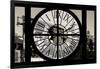 Giant Clock Window - View on the New York with the Empire State Building in Winter III-Philippe Hugonnard-Framed Photographic Print