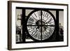 Giant Clock Window - View on the New York with the Empire State Building in Winter III-Philippe Hugonnard-Framed Photographic Print
