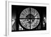 Giant Clock Window - View on the New York with the Empire State Building in Winter IV-Philippe Hugonnard-Framed Photographic Print