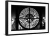 Giant Clock Window - View on the New York with the Empire State Building in Winter IV-Philippe Hugonnard-Framed Photographic Print