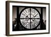 Giant Clock Window - View on the New York with the Empire State Building in Winter VI-Philippe Hugonnard-Framed Photographic Print