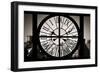 Giant Clock Window - View on the New York with the Empire State Building in Winter VI-Philippe Hugonnard-Framed Photographic Print