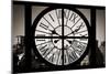 Giant Clock Window - View on the New York with the Empire State Building in Winter VI-Philippe Hugonnard-Mounted Photographic Print