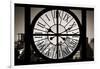 Giant Clock Window - View on the New York with the Empire State Building in Winter VI-Philippe Hugonnard-Framed Photographic Print