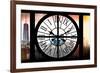 Giant Clock Window - View on the New York with the One World Trade Center II-Philippe Hugonnard-Framed Photographic Print