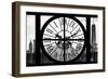 Giant Clock Window - View on the New York with the One World Trade Center III-Philippe Hugonnard-Framed Photographic Print