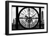 Giant Clock Window - View on the New York with the One World Trade Center III-Philippe Hugonnard-Framed Photographic Print