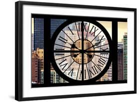 Giant Clock Window - View on the New Yorker Hotel-Philippe Hugonnard-Framed Photographic Print