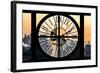 Giant Clock Window - View on the One World Trade Center at Sunset II-Philippe Hugonnard-Framed Photographic Print