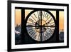 Giant Clock Window - View on the One World Trade Center at Sunset II-Philippe Hugonnard-Framed Photographic Print