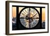 Giant Clock Window - View on the One World Trade Center at Sunset II-Philippe Hugonnard-Framed Photographic Print