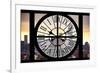 Giant Clock Window - View on the One World Trade Center at Sunset-Philippe Hugonnard-Framed Photographic Print