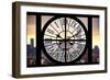 Giant Clock Window - View on the One World Trade Center at Sunset-Philippe Hugonnard-Framed Photographic Print