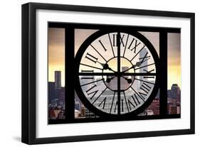 Giant Clock Window - View on the One World Trade Center at Sunset-Philippe Hugonnard-Framed Photographic Print