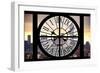 Giant Clock Window - View on the One World Trade Center at Sunset-Philippe Hugonnard-Framed Photographic Print