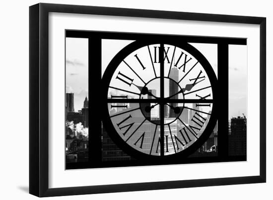 Giant Clock Window - View on the One World Trade Center II-Philippe Hugonnard-Framed Premium Photographic Print